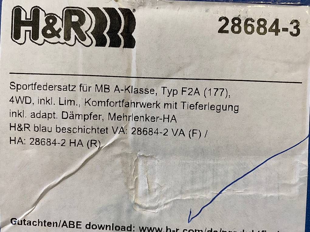 Welt der Tiere: H&R Federn für CLA – Gebraucht aus Volketswil von Leoo. 1