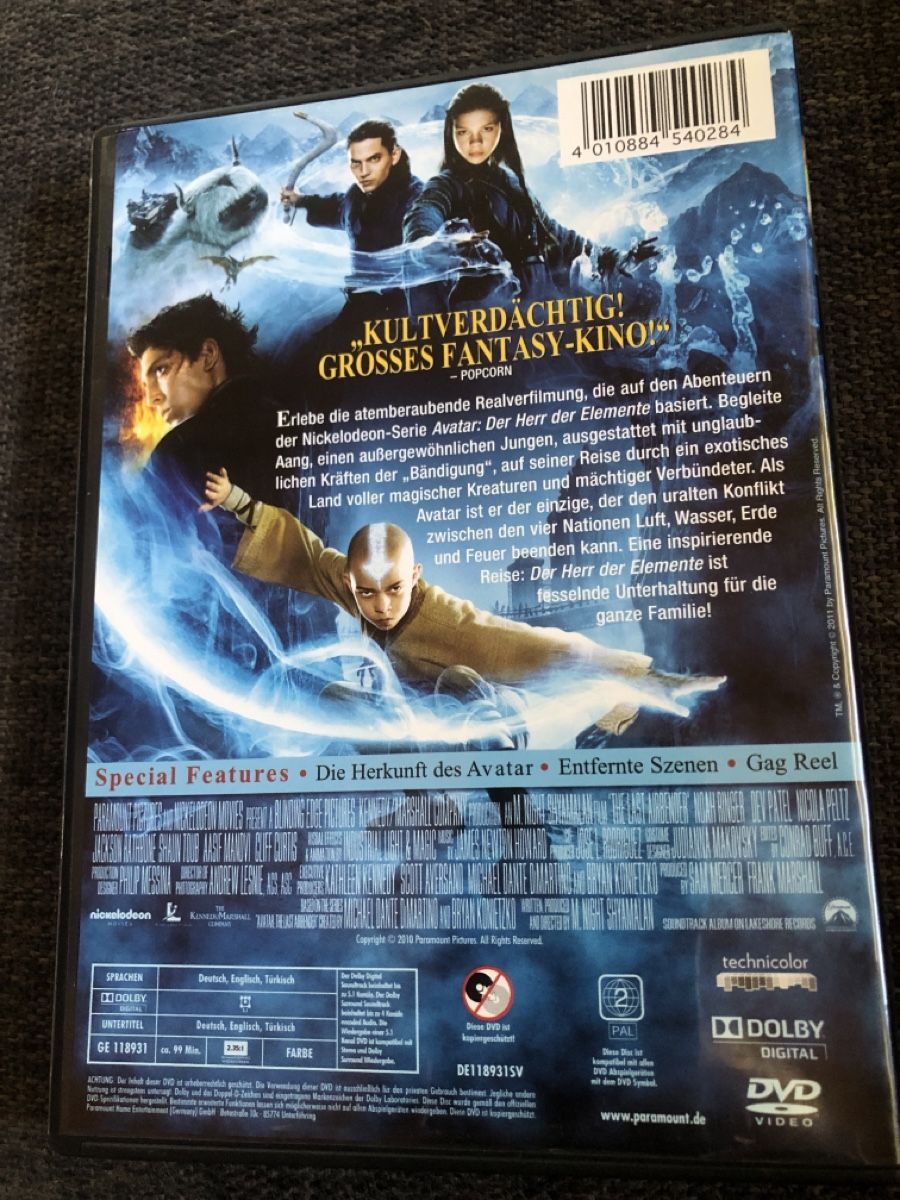 Tutti i DVDs: DVD, DIE LEGENDE VON AANG – Usato da Balsthal venduto da Katzenfan99 1