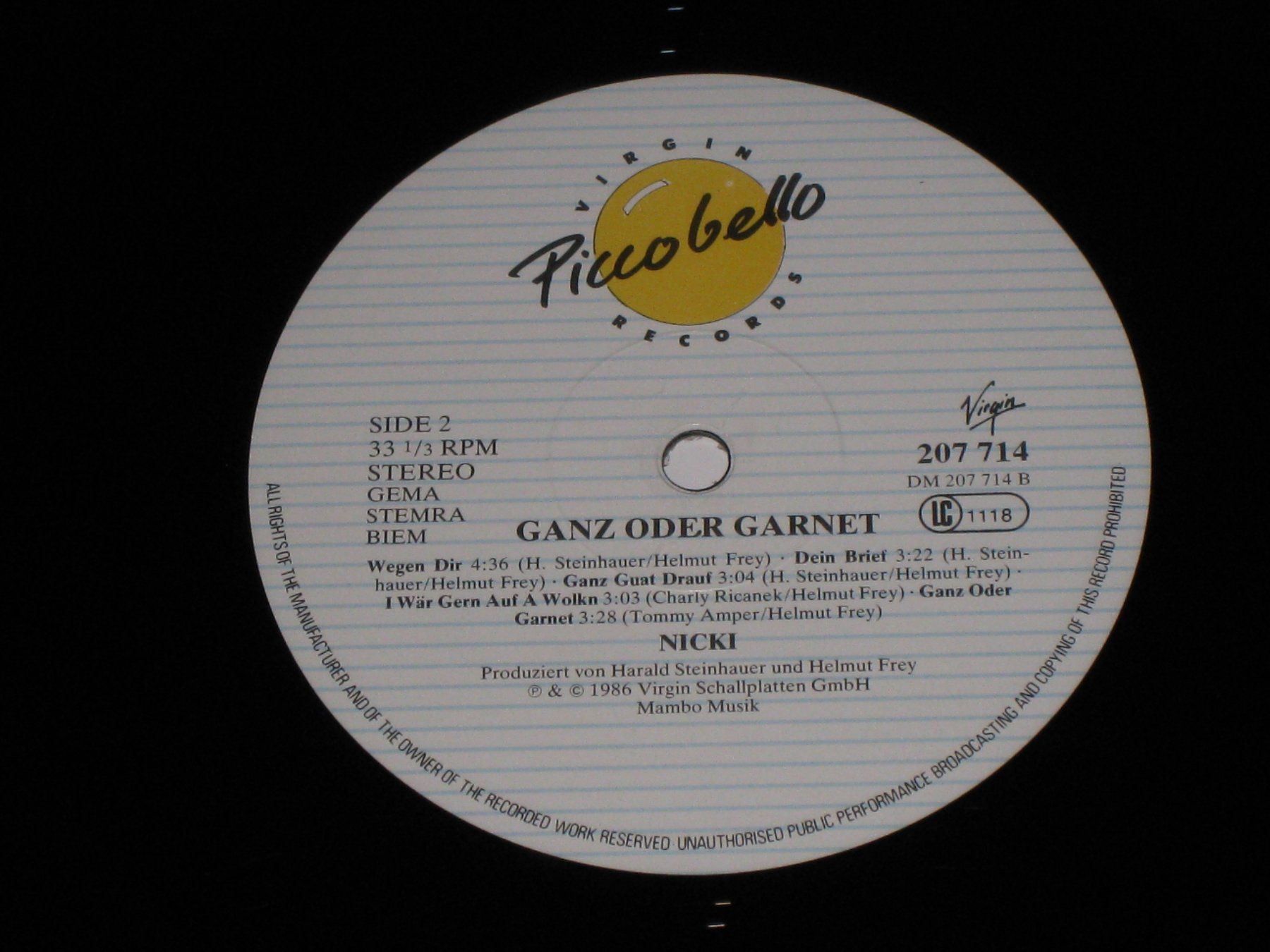 Schallplatten: 2 LP NICKI - GANZ ODER GAR NET / KLEINE WUNDER – Gebraucht aus Steckborn von Quo7 5