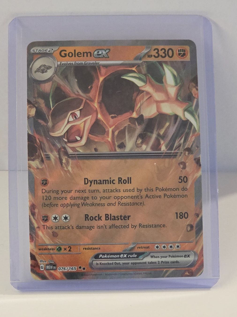 Pokémon Sammelbilder & Trading cards: 🇬🇧 Pokemon 151 》Golem ex 076/165 – Neu (gemäss Beschreibung) aus Niederbipp von meriva88