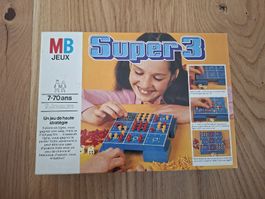 Jeu vintage MB Games Super 3 Milton Bradley 1978 Rare