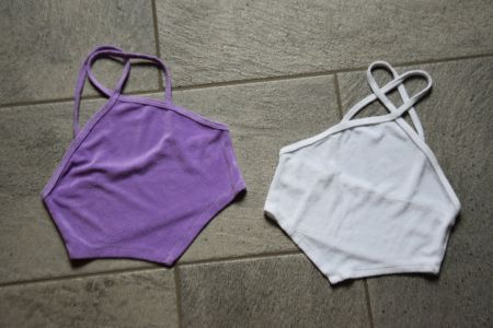 Damen New Yorker 2x Crop Top gr. XXS