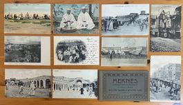 MAROKKO, 22 AK */0 AB 1907, DABEI SCHÖNE FRANKATUREN, SELTEN