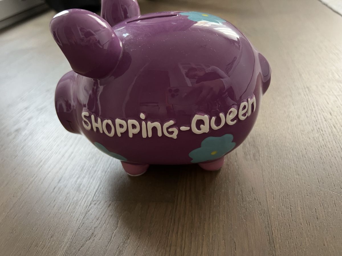 Spardosen: Süsses Sparschwein Shopping-Queen – Neu (gemäss Beschreibung) aus Kriens von Krienserin_T 1