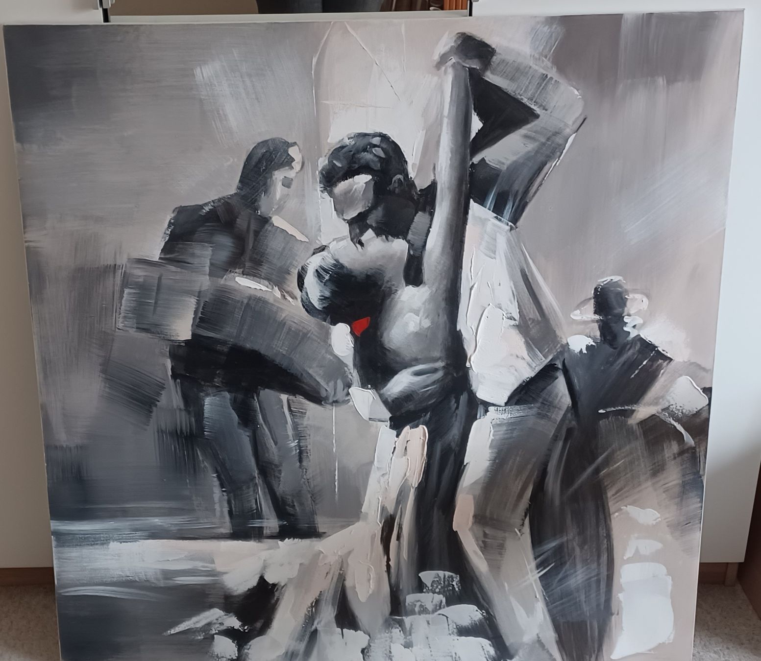 Dipinti: Bild tanzendes Paar, ca.100x100 cm – Usato da Zürich venduto da alice007
