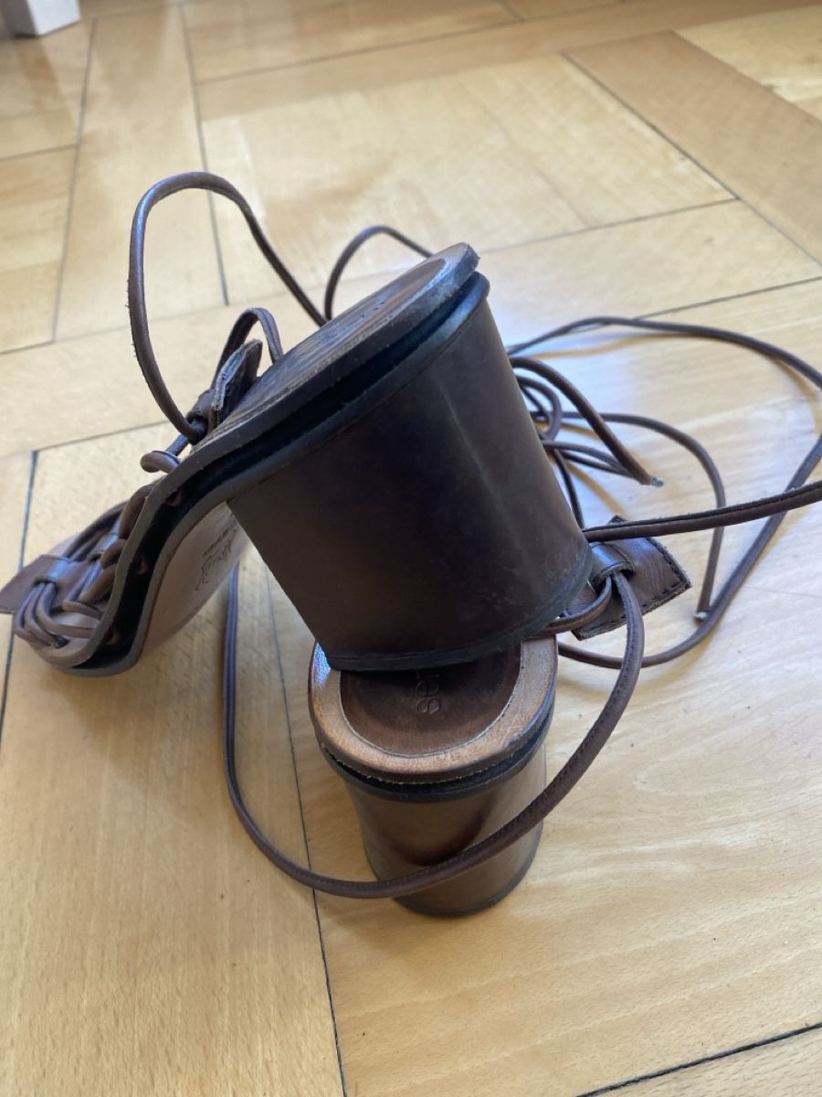 Sergio Rossi Damenschuhe: Sergio Rossi Sandalen Gr. 38, Leder – Gebraucht aus Zürich von BarbaraSxh 5