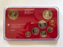 Schweizer Münzsatz 2007 Stempelglanz Swissmint 8 Teile