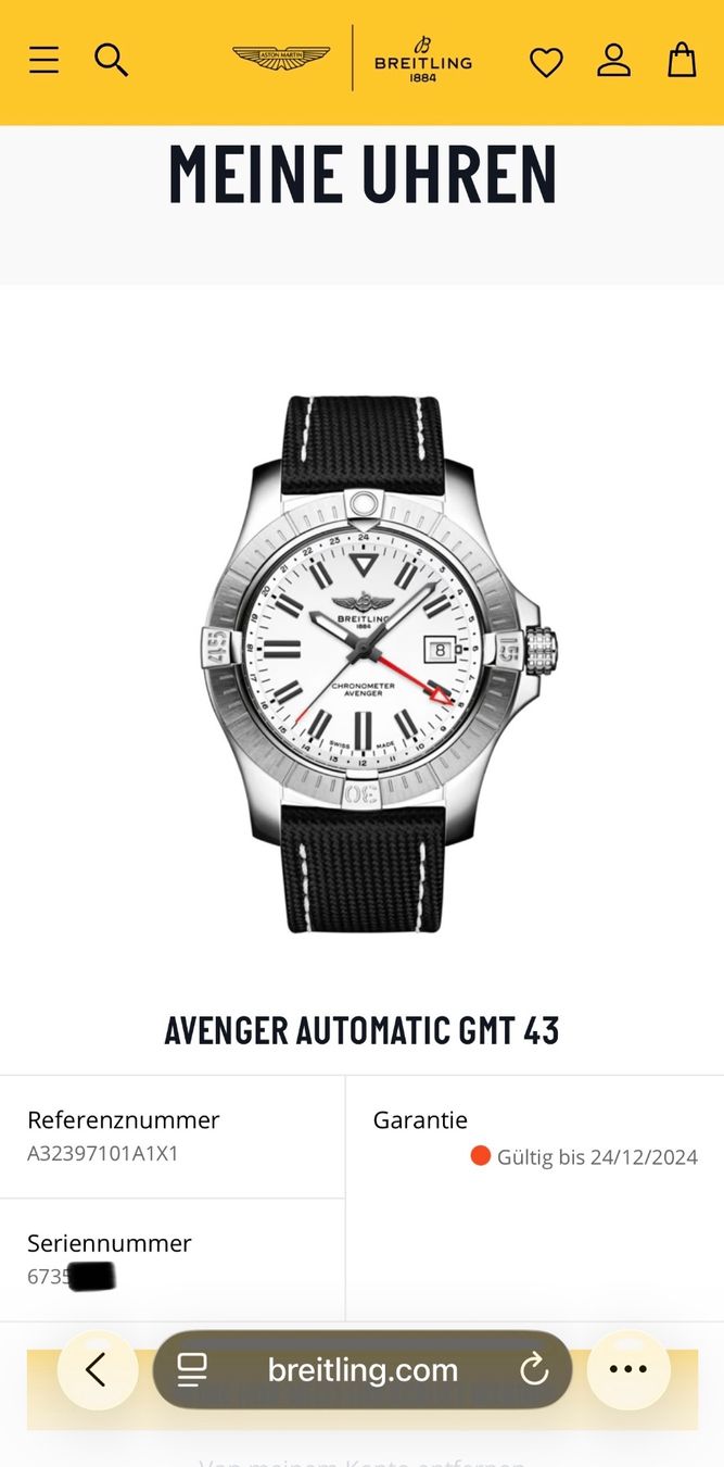 Breitling Uhren: Breitling Avenger Automatic GMT 43 Fullset – Gebraucht aus Birsfelden von Mynos 6
