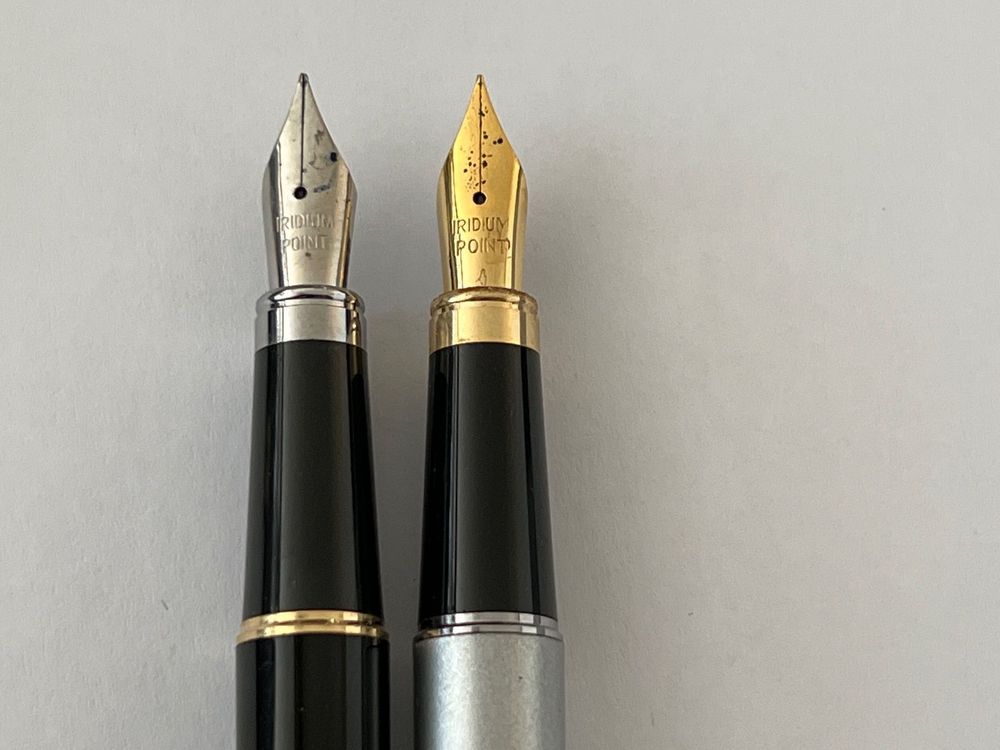 Stylo Plume Pierre Balmain Paris - Pointe Iridium Dorée, Recharge Cartouche - Occasion