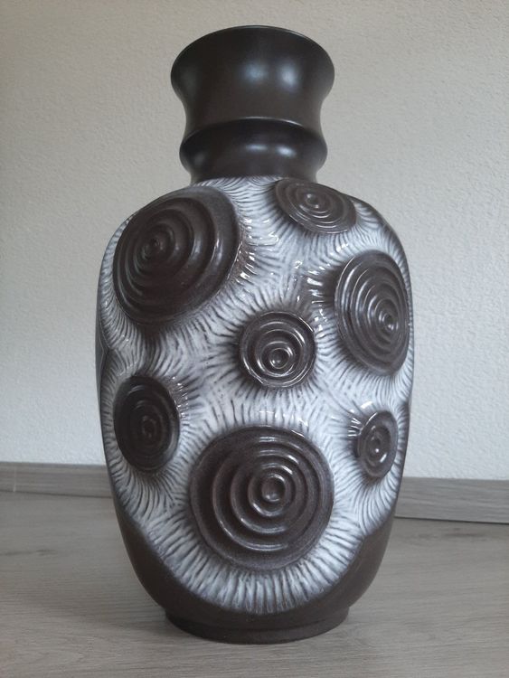 Schwarze Keramik-Bodenvase Im Boho-Stil – 60 Cm, Rustikal & Perfekt Für Pampasgras Oder Deko Im Wohnzimmer