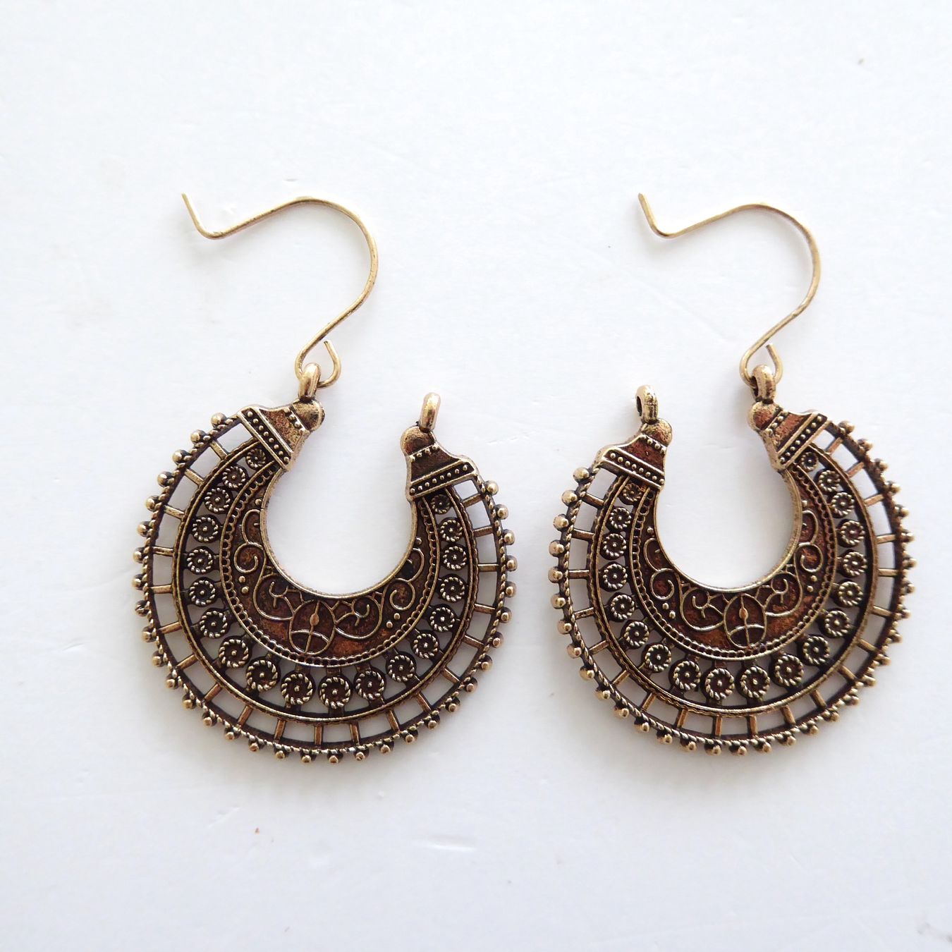Orecchini pendenti & Orecchini a lobo: Ohrringe - Ethno Stil - orientalisch - goldig - Modeschmuck – Nuovo (secondo la descrizione) da Basel venduto da Kunterbunt12 1