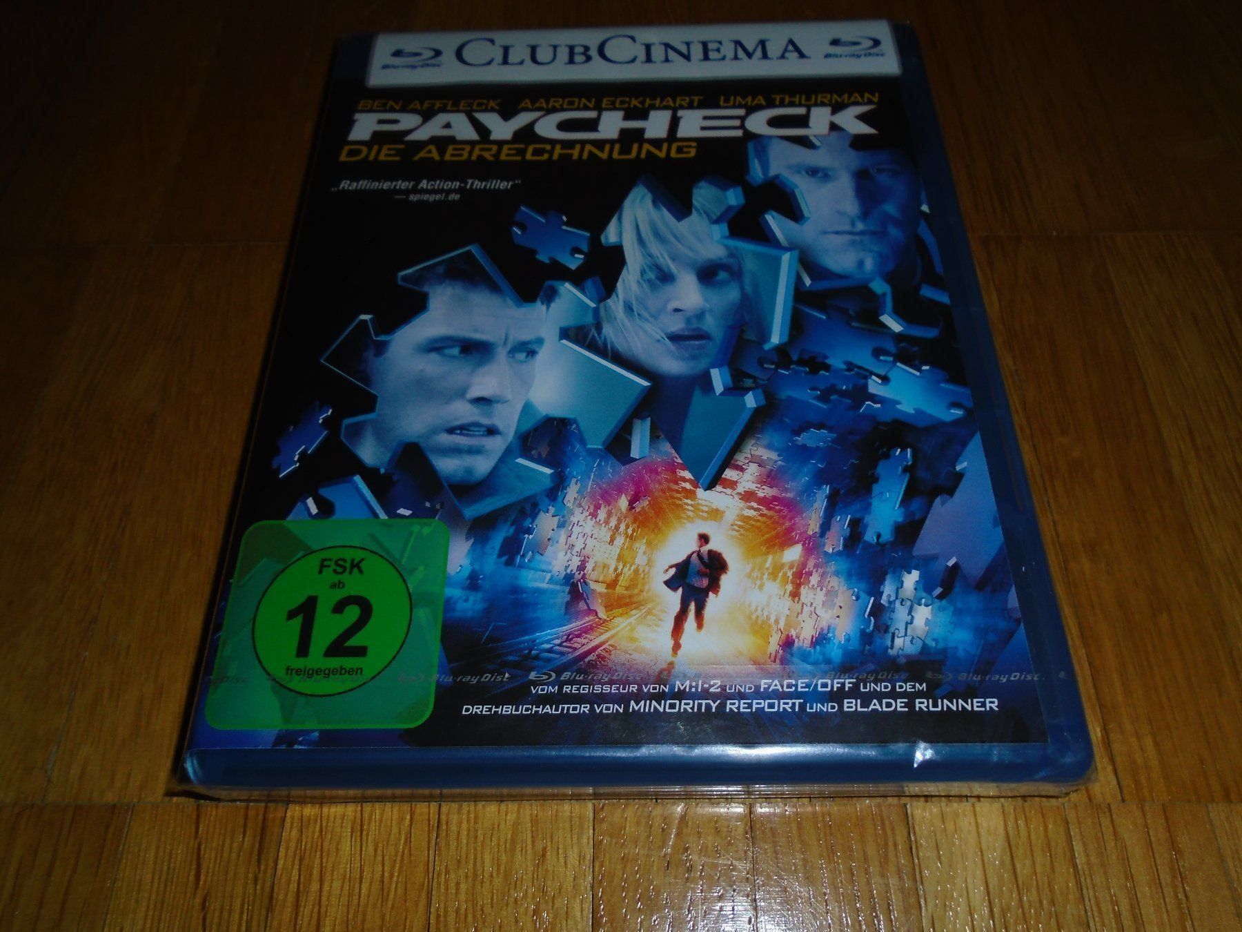 Alle DVDs: Paycheck - Die Abrechnung - BLU-RAY - UNCUT – Neu und originalverpackt aus Basel von havsok