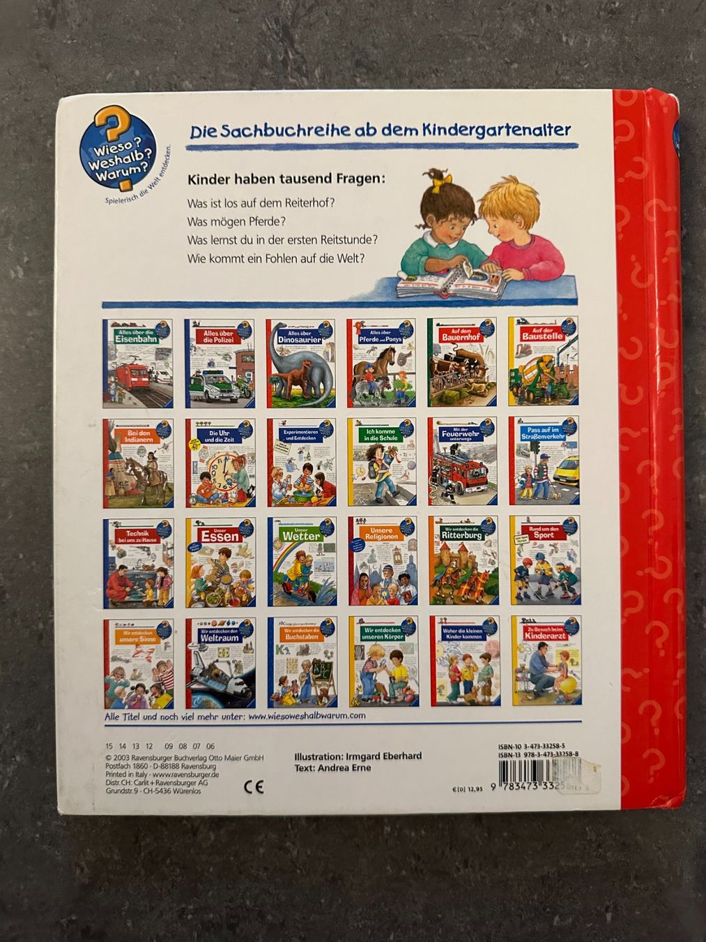 Ravensburger Giochi: Ravensburger Buch "Alles über Pferde und Pony's" – Usato da Knonau venduto da Soni2 1