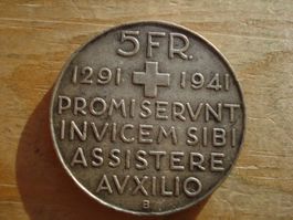 (S) 5 Franken 1941 Bundesfeier