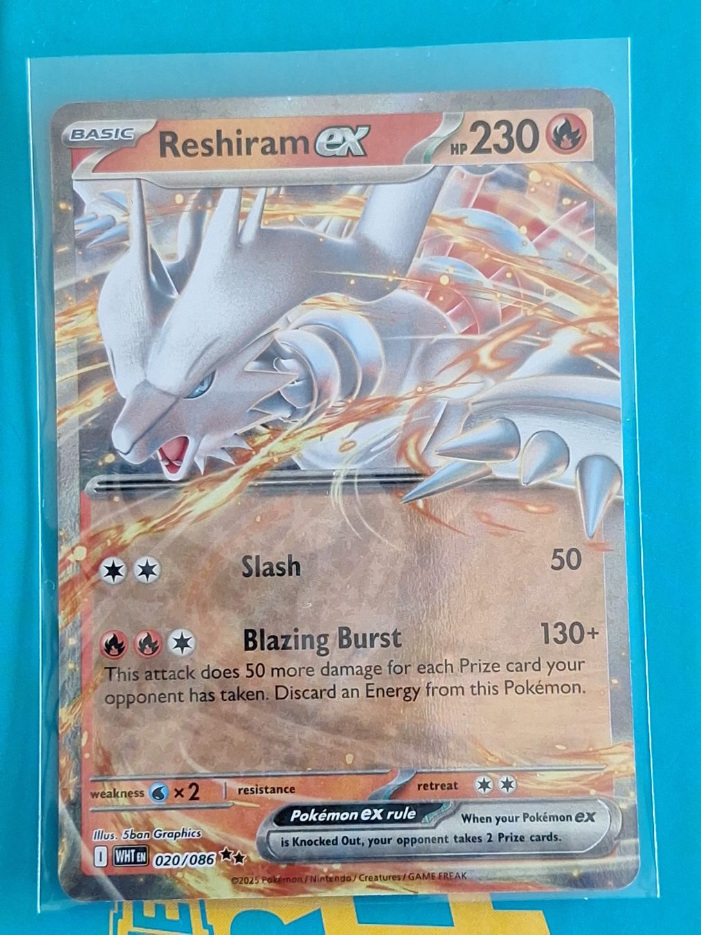 Pokémon Sammelbilder & Trading cards: Reshiram ex – Gebraucht aus Altstätten SG von GGsGameshop