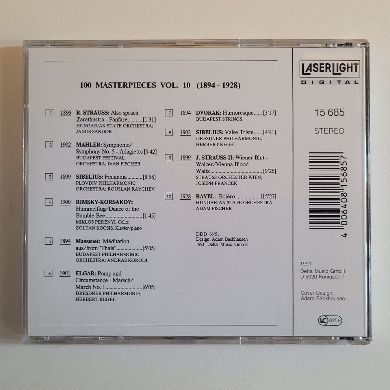 CD: 100 Masterpieces Vol.10 1894-1928 F7 – Usato da Sessa venduto da fraenklishop 1