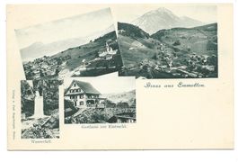 Gruss aus Emmetten (LU) Gasthaus zur Eintracht - um 1905