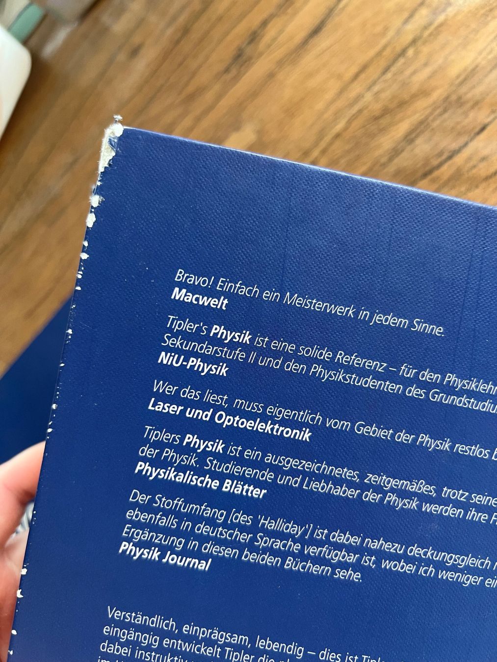 Libri: Tipler/Mosca Physik + Arbeitsbuch, 2. Auflage – Usato da Veltheim AG venduto da kronecker 1