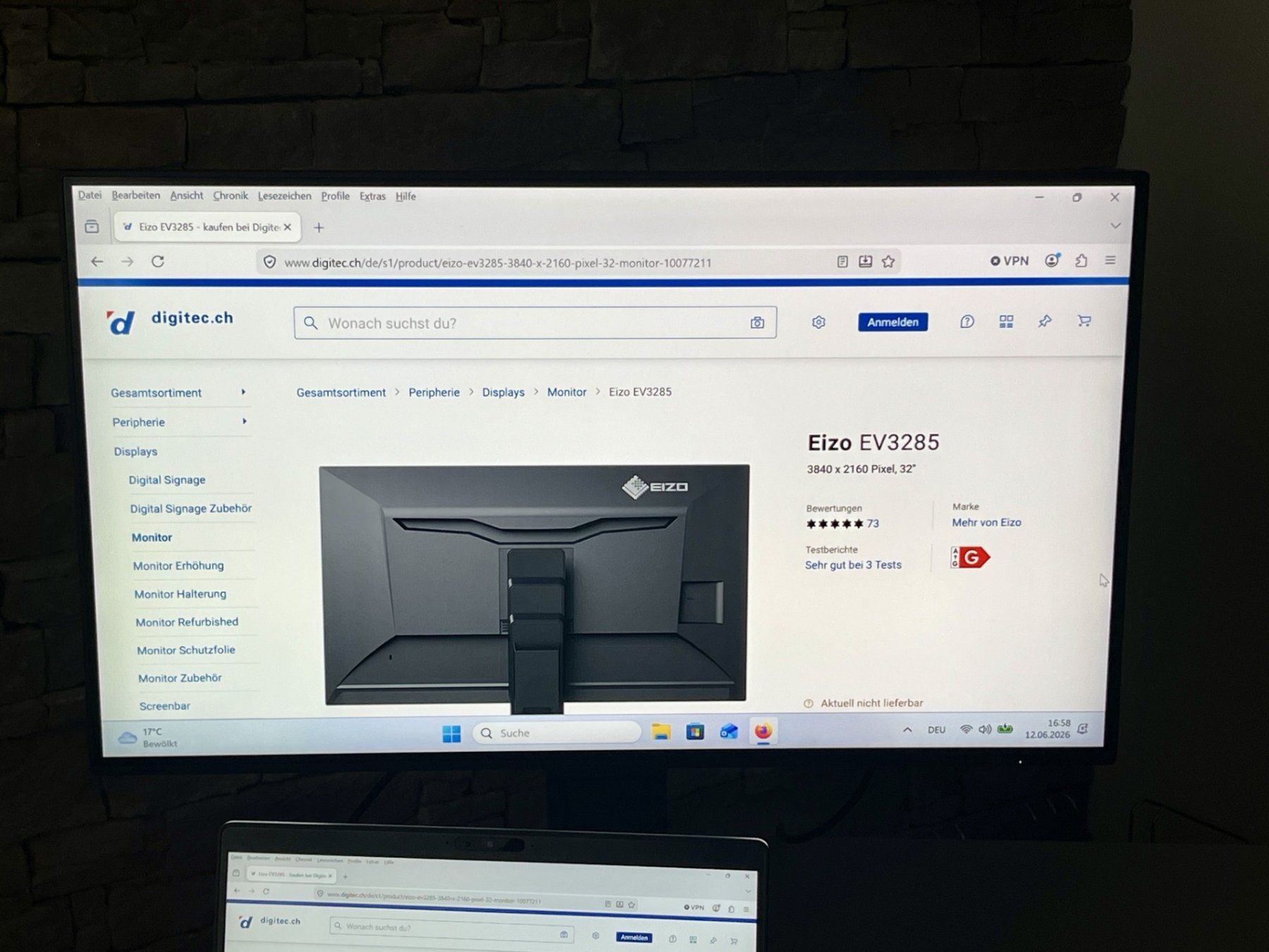 Eizo Monitore: EIZO FlexScan EV3285 Monitor – Gebraucht aus Neuhausen von Dr17 2