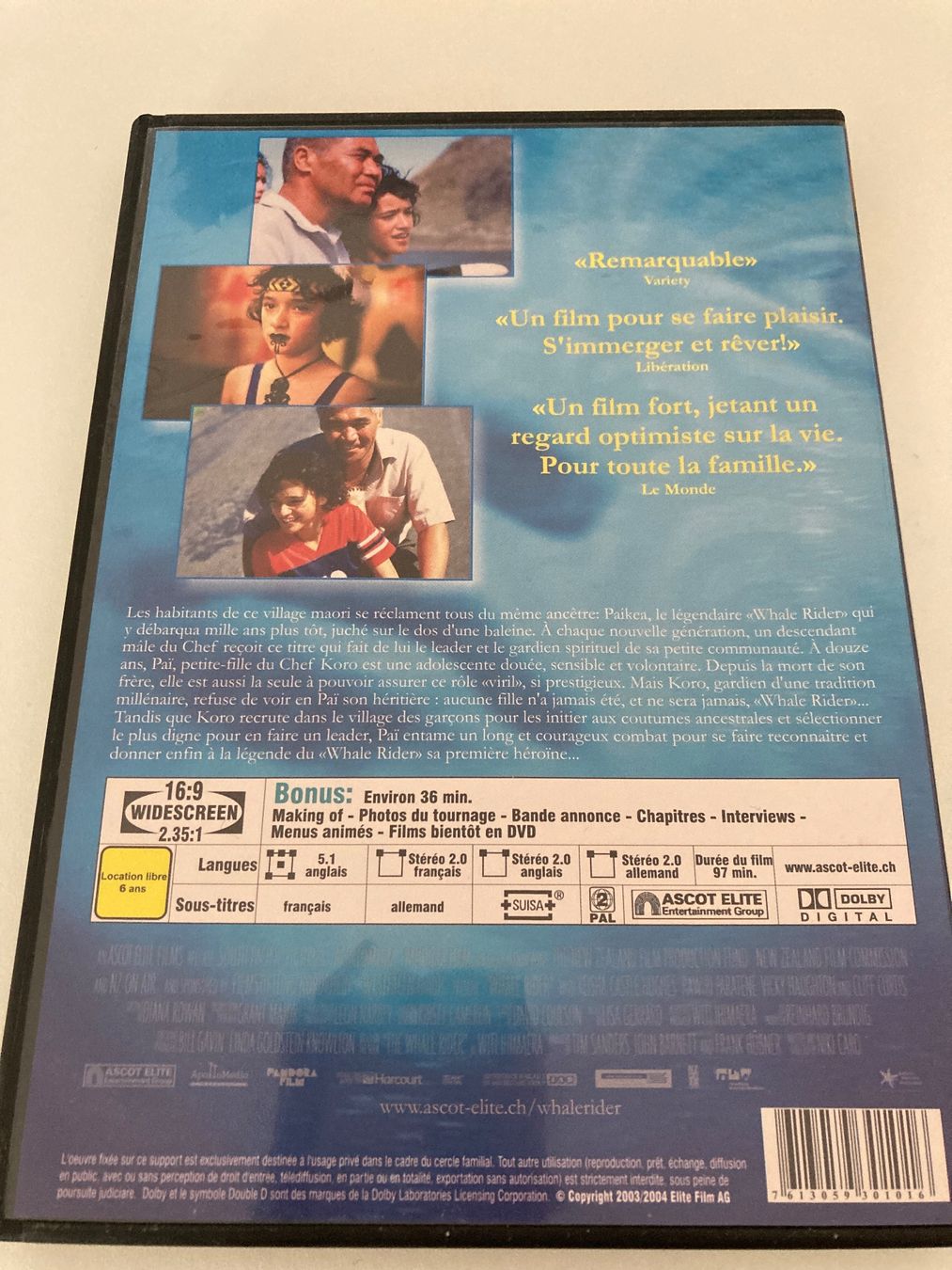 Tutti i DVDs: DVD -Paï Whale Rider (2004) – Usato da Genthod venduto da daz_world 1