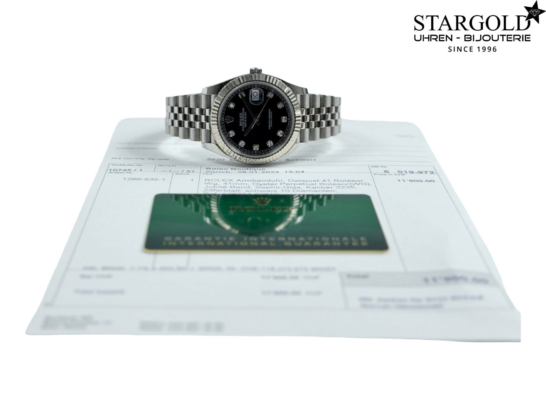 Rolex Orologi: Rolex Datejust 41 mit Diamanten - 126334 – Usato da Zürich venduto da Stargold-Uhren 8