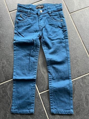 Jeans Hose, blau petrol, 92, neu