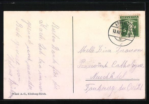 Cartoline postali: Appenzell, Täfeli-Jungfrauen vor der Pr – Usato da Berlin venduto da bartko-reher 1