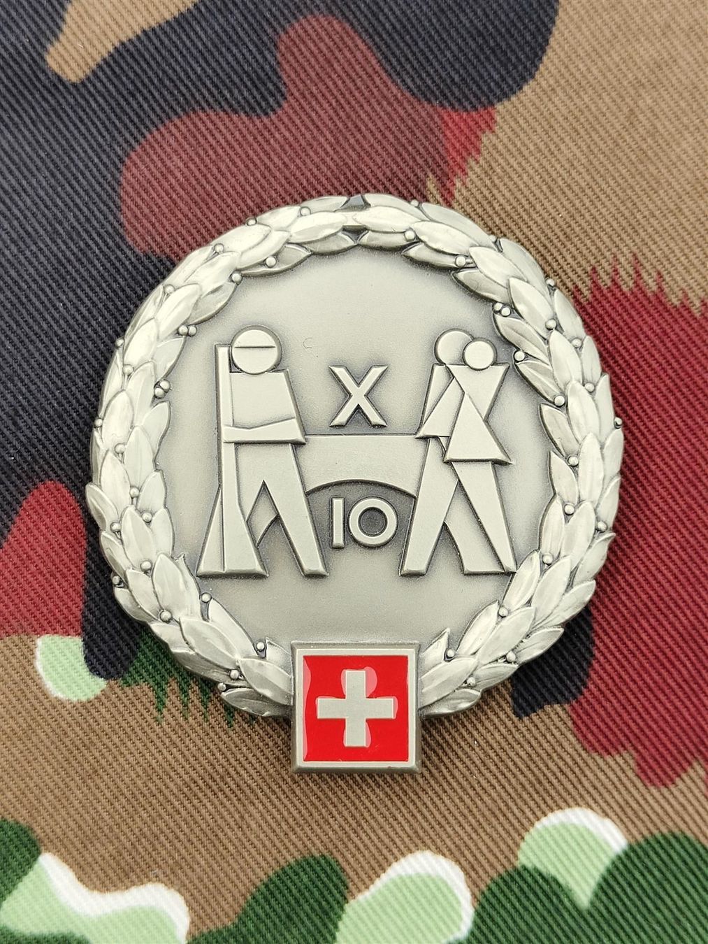 Placchette & Badge: Béretemblem Territorialbrigade 10 V1 – Usato da Bauma venduto da SwissMilitaria
