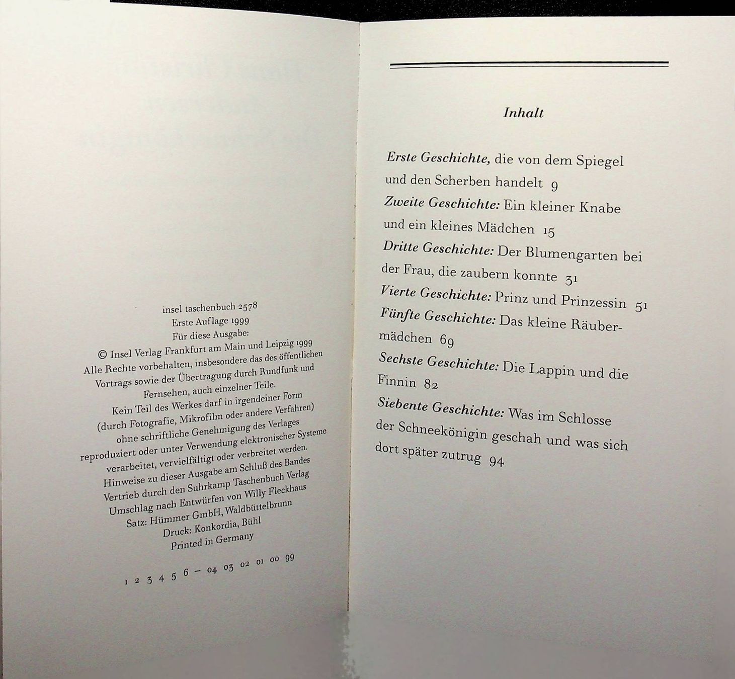 Bücher: Andersen / Birgit Ackermann Schneekönigin  insel taschenbuch – Gebraucht aus Reitnau von Zaomir 2