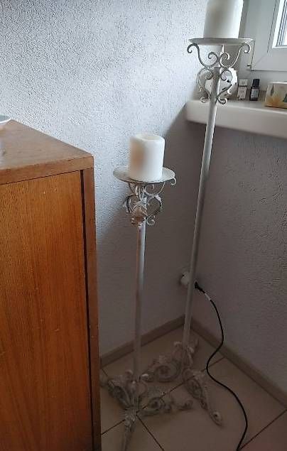 Portacandele: Kerzenständer-Set, Romantisch, Metall, Shabby Chic, Top! – Usato da Dielsdorf venduto da lori_lopolo