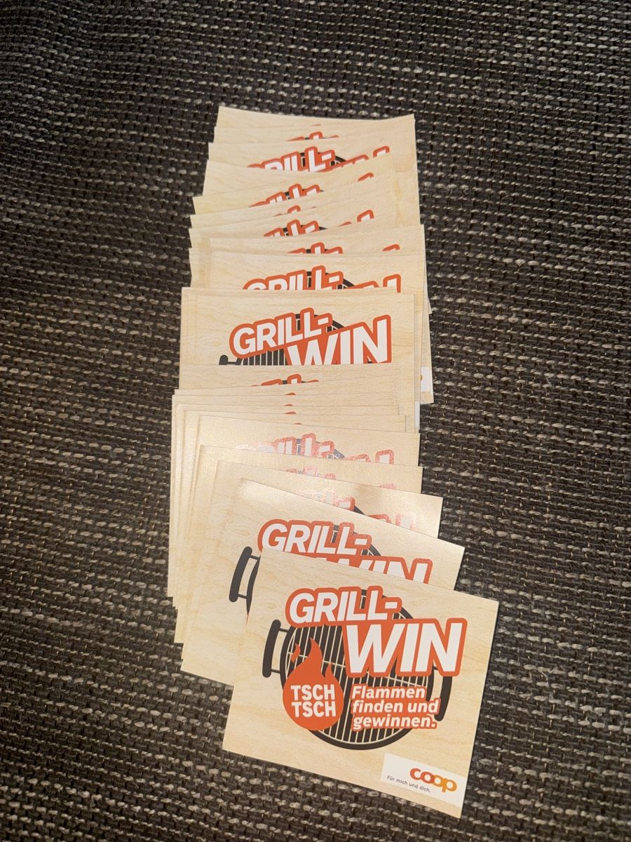 Coop Sammelmarken & -punkte: 32 Coop Grill-Win ungerubbelt – Neu und originalverpackt aus Aarburg von Da-Lila