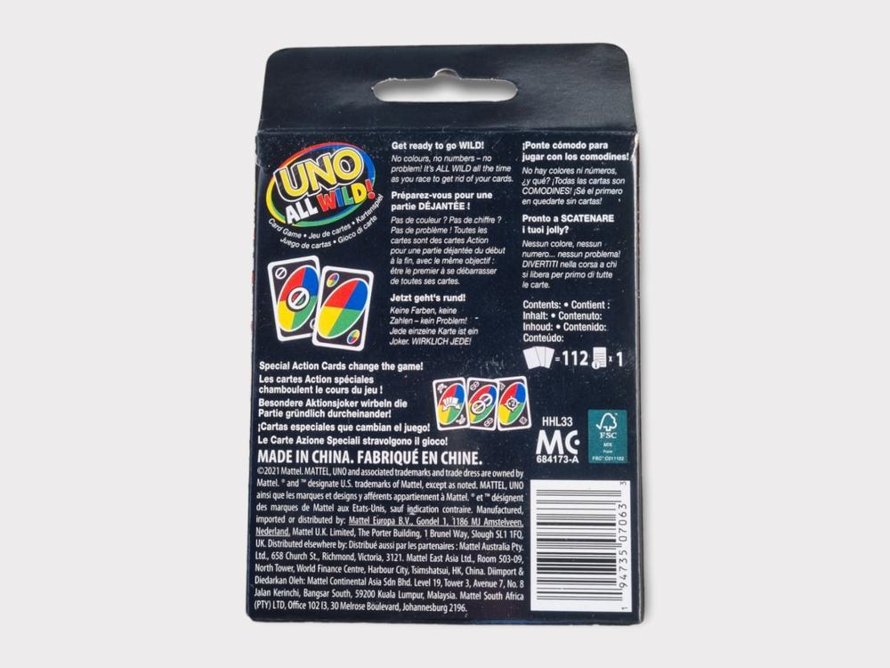 Mattel Spiele Jeux de cartes UNO All Wild