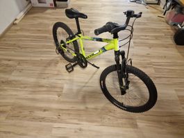 Mountainbike Kinderfahrrad 20 Zoll Rockrider ST 500 neongelb