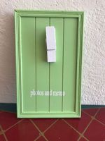 Bilderrahmen Memoboard Grün mit Klammer, 2 Stk.