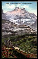 AK Klausenpasshöhe, Blick auf Hotel und Scheerhorn