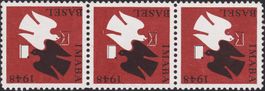1948, braune Vignette IMABA BASEL mit "Basler Tauben"