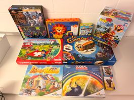 6 Brettspiele & Kartenspiele plus 4 Puzzles (ab 5 Jahre)