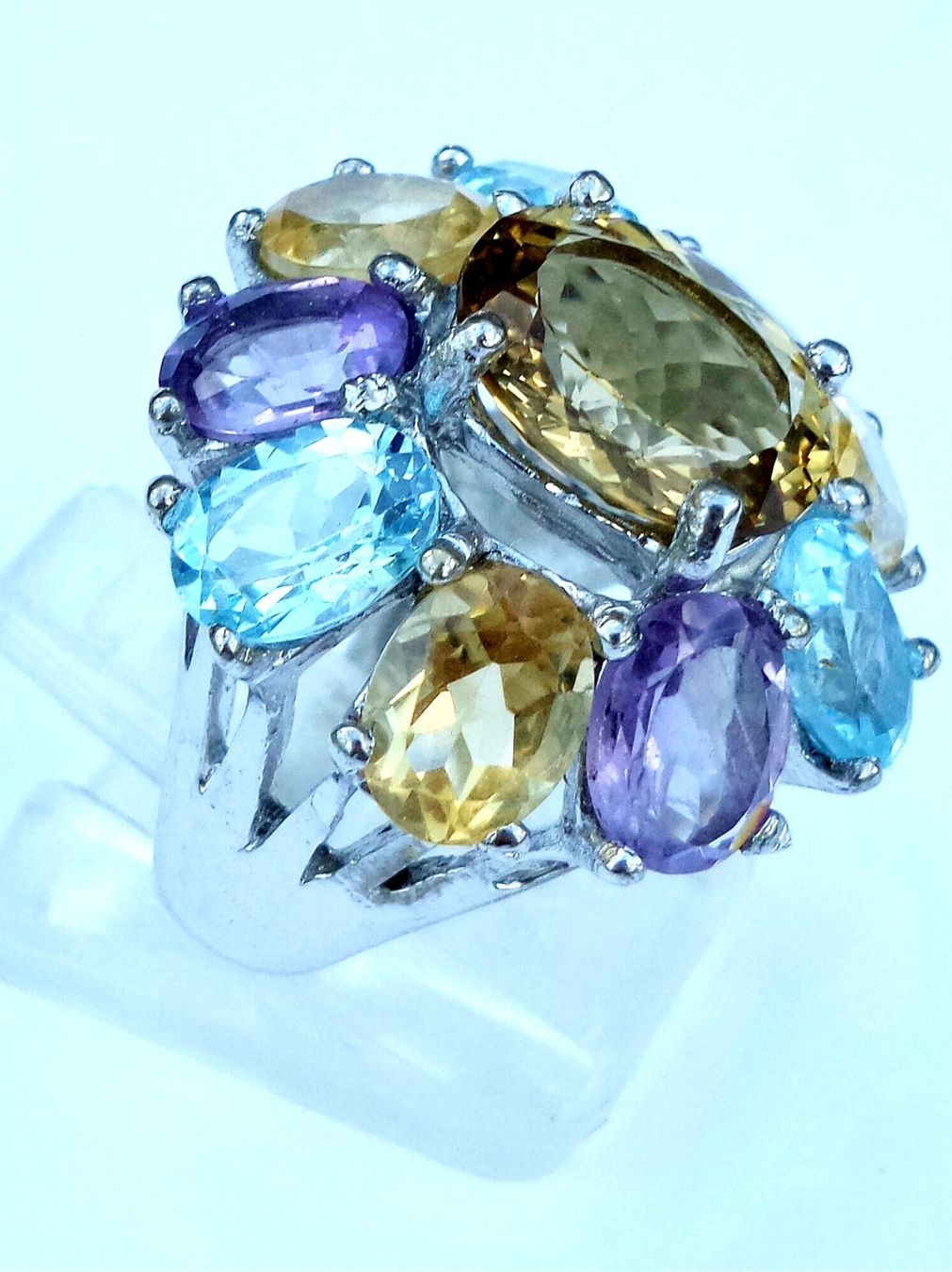 Anelli: Edelstein Fingerring Blume – Nuovo e nell'imballaggio originale da Zürich venduto da adriben 5