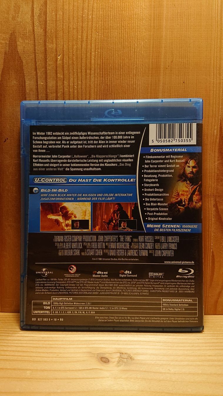 Tutti i DVDs: DAS DING aus einer anderen Welt Blu-Ray – Usato da Wilderswil venduto da Exebub 1
