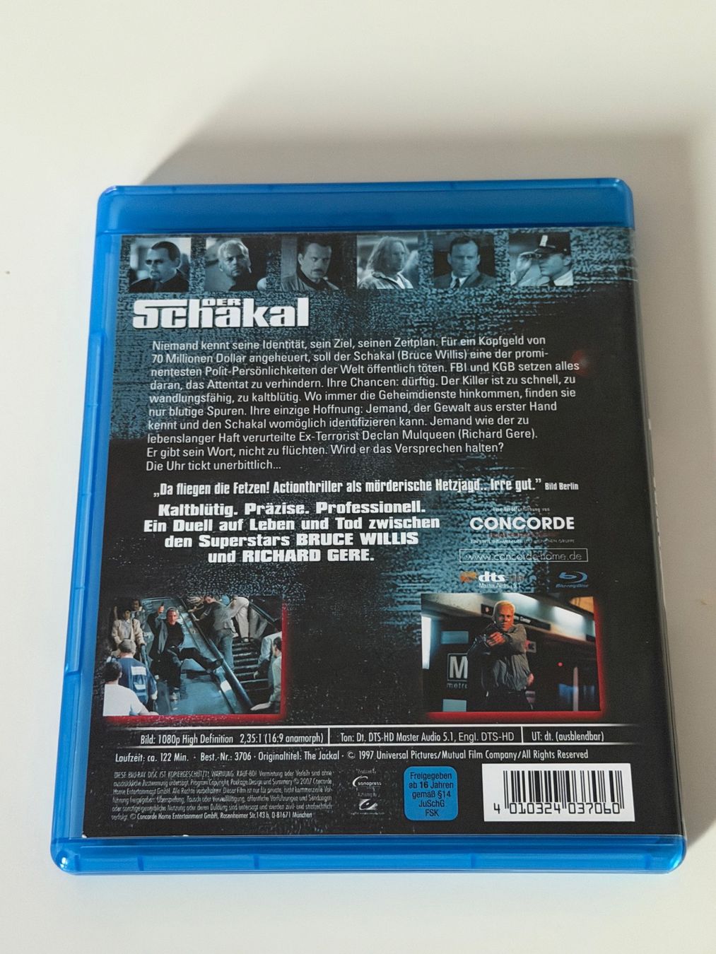 Tutti i DVDs: Der Schakal - Blu-ray - Bruce Willis Richard Gere – Usato da Altstätten SG venduto da sheamus 1