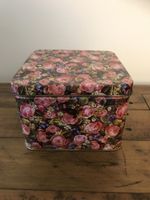Vintage Blechdose mit Rosenmotiv