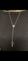 Collana lunga in argento 925 con zirconi