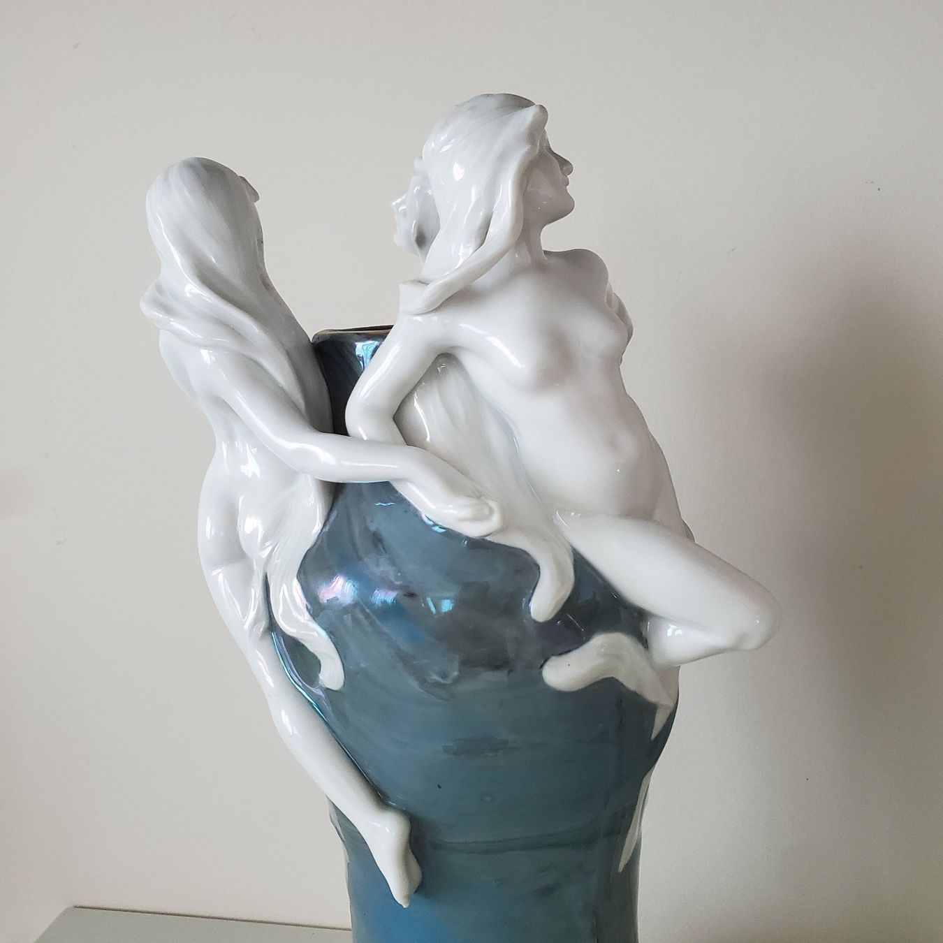 Vasi & Recipienti: Adolf Oppel  Jugendstil Vase mit Nymphen 1900 – Usato da Opfikon venduto da carta 3