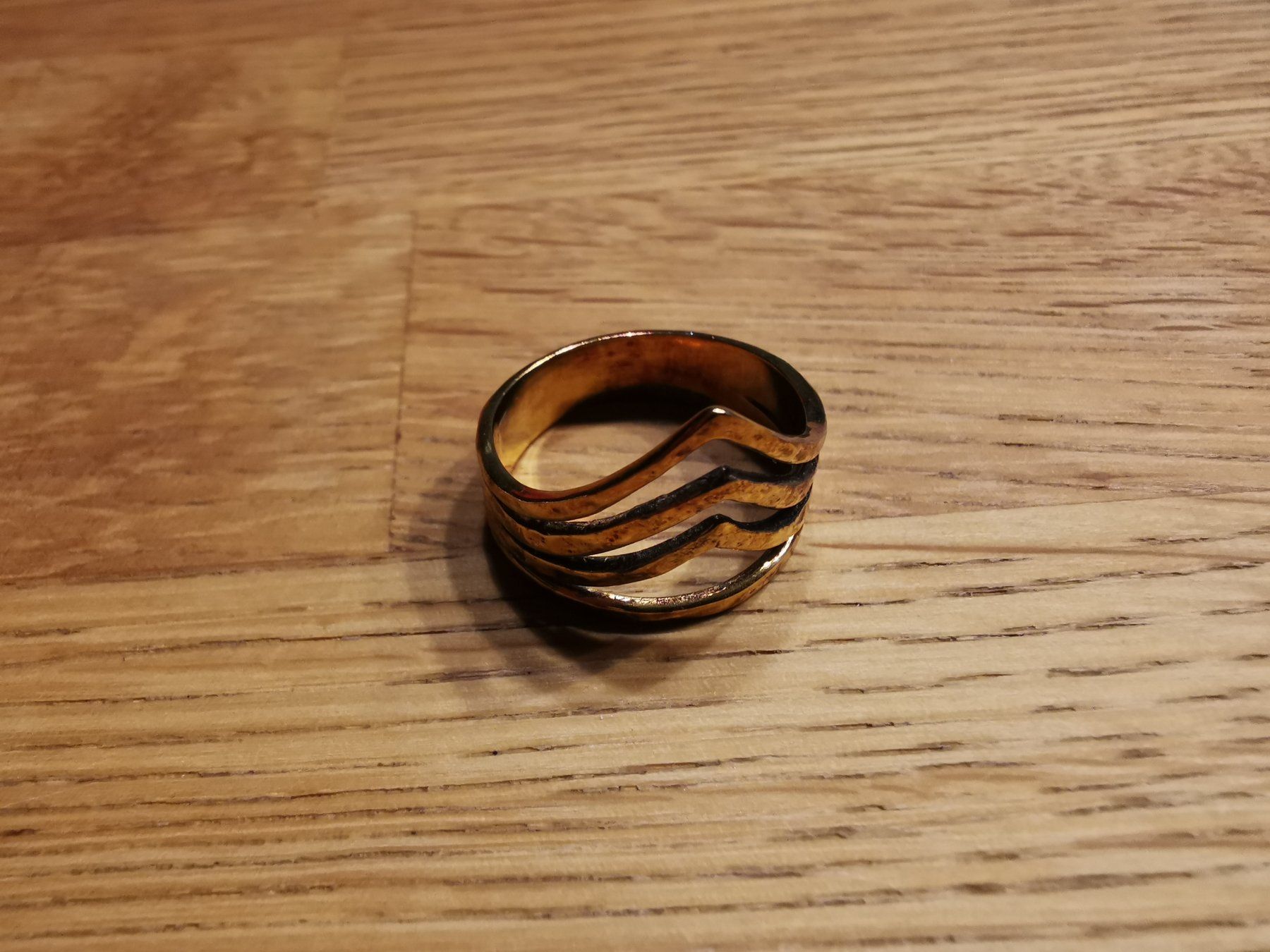 Anelli: Goldener Statement Ring 925 Silber – Usato da Gunzgen venduto da 0Aurin0 2