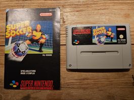 Super Soccer - Super Nintendo SNES - Mit Anleitung!