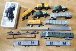 Lot div. Lima Güterwagen, gebraucht HO =, Bastlerware
