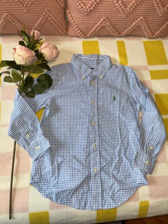 Blue/white check shirt boy age 5 - Ralph Lauren