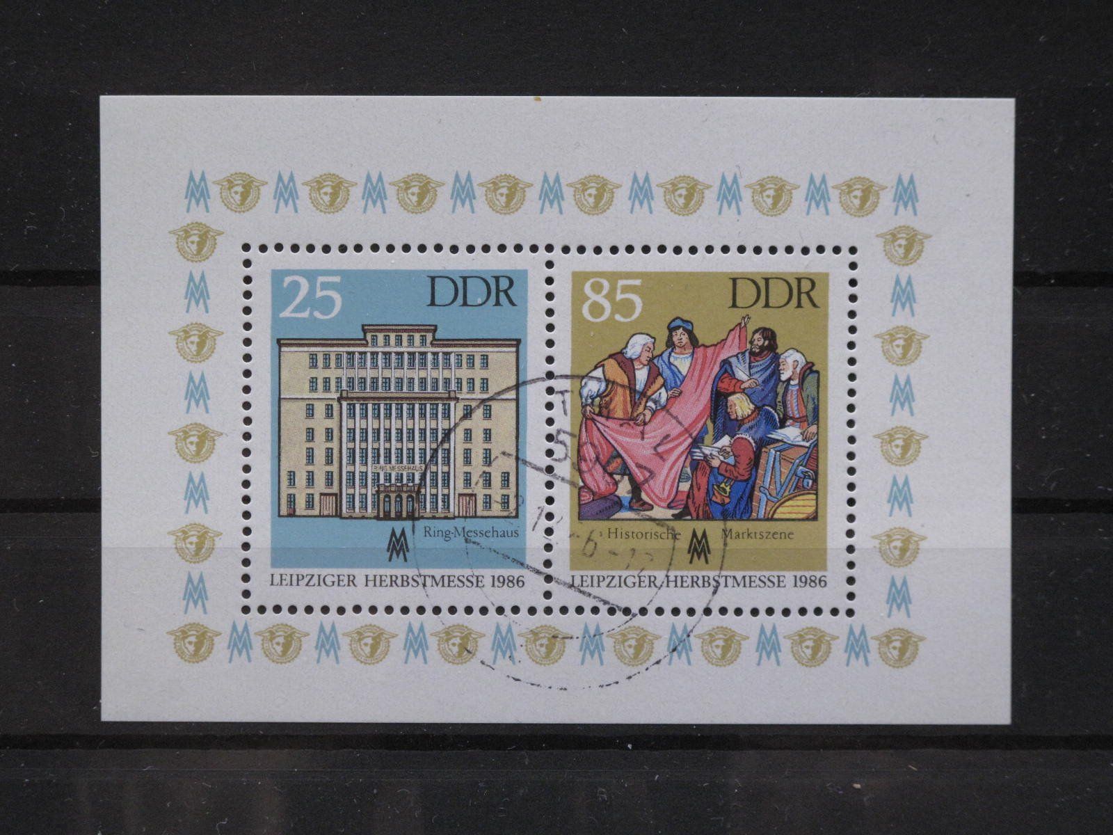 Alle Briefmarken: DDR 1986 Leibziger Herbstm  Block 85 gest. – Gebraucht aus Wil SG von fva01