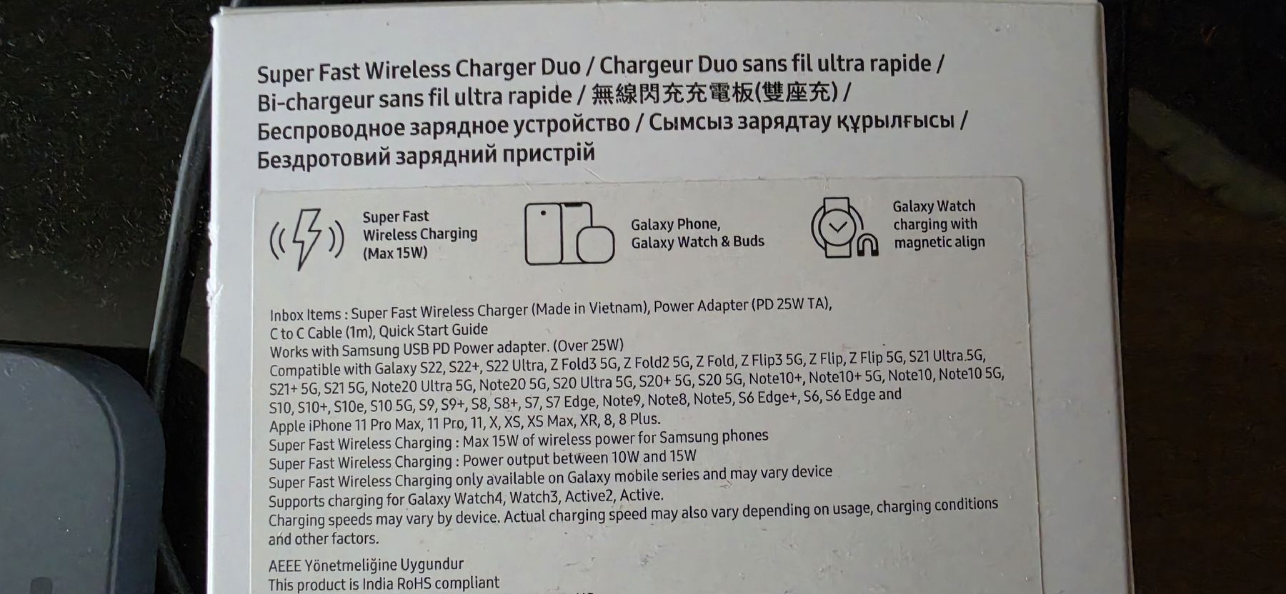 Samsung Caricabatterie: Samsung Wireless Charger Duo - Schnellladen – Nuovo (secondo la descrizione) da Thun venduto da rsi40 2