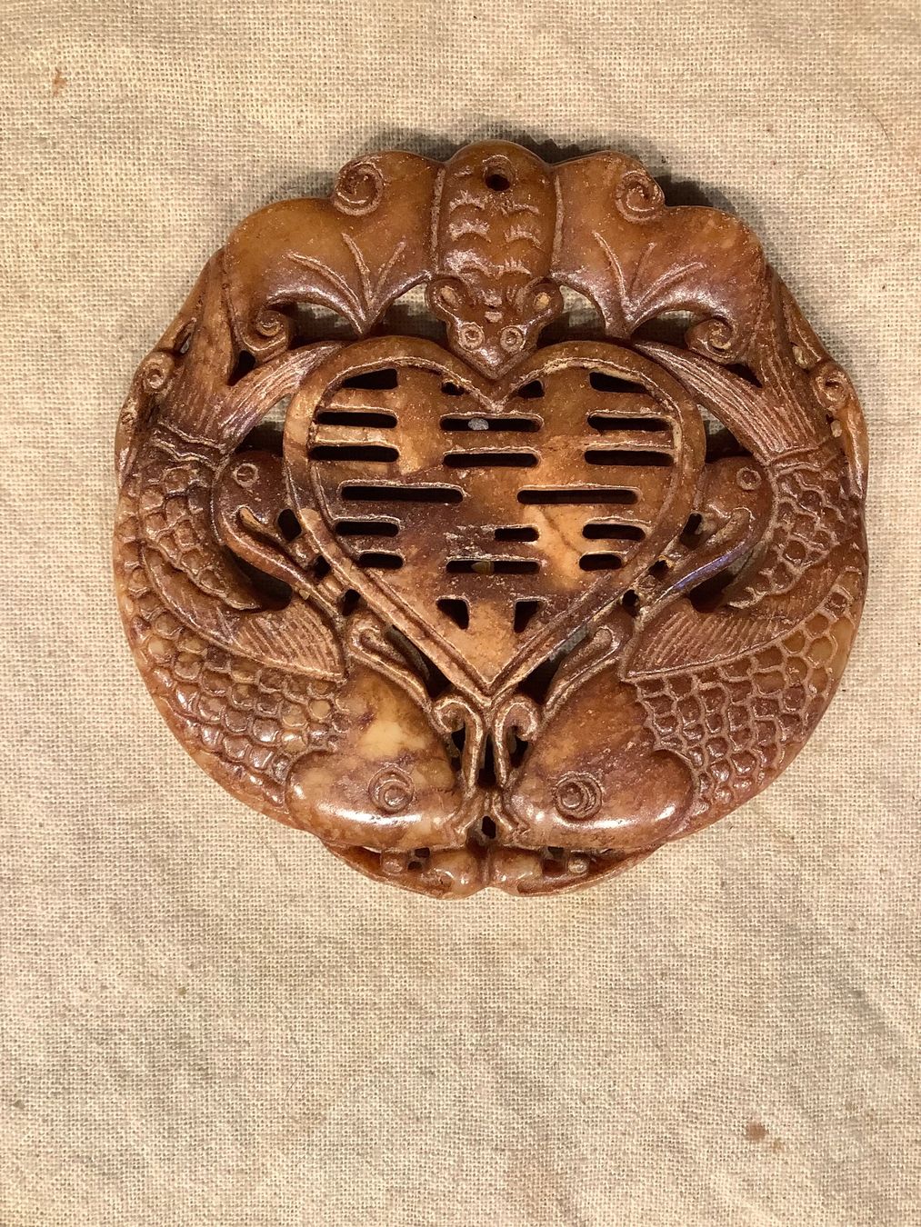 Ciondoli: Altes Jade Amulett – Usato da Zürich venduto da Albatros57